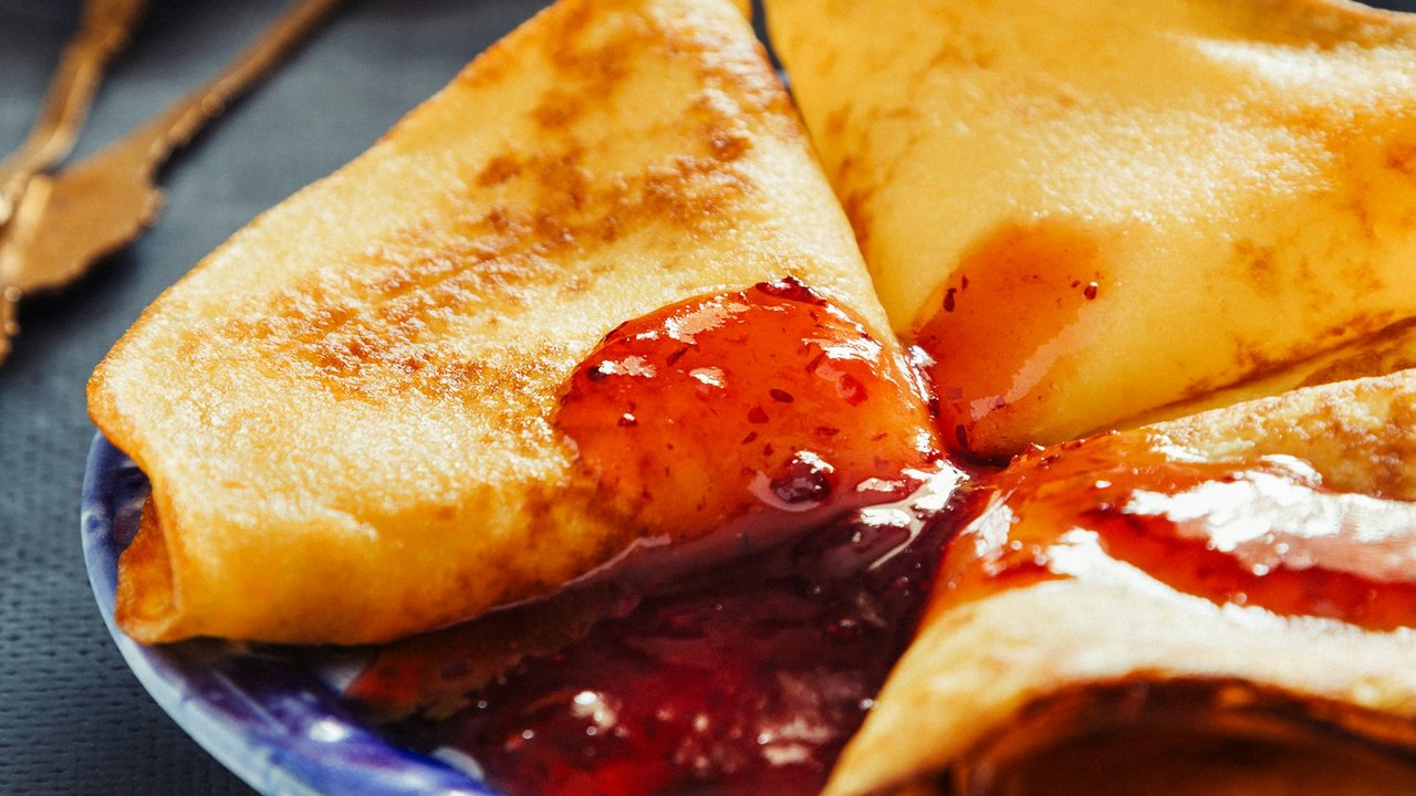 Crepes mit Marmerlade